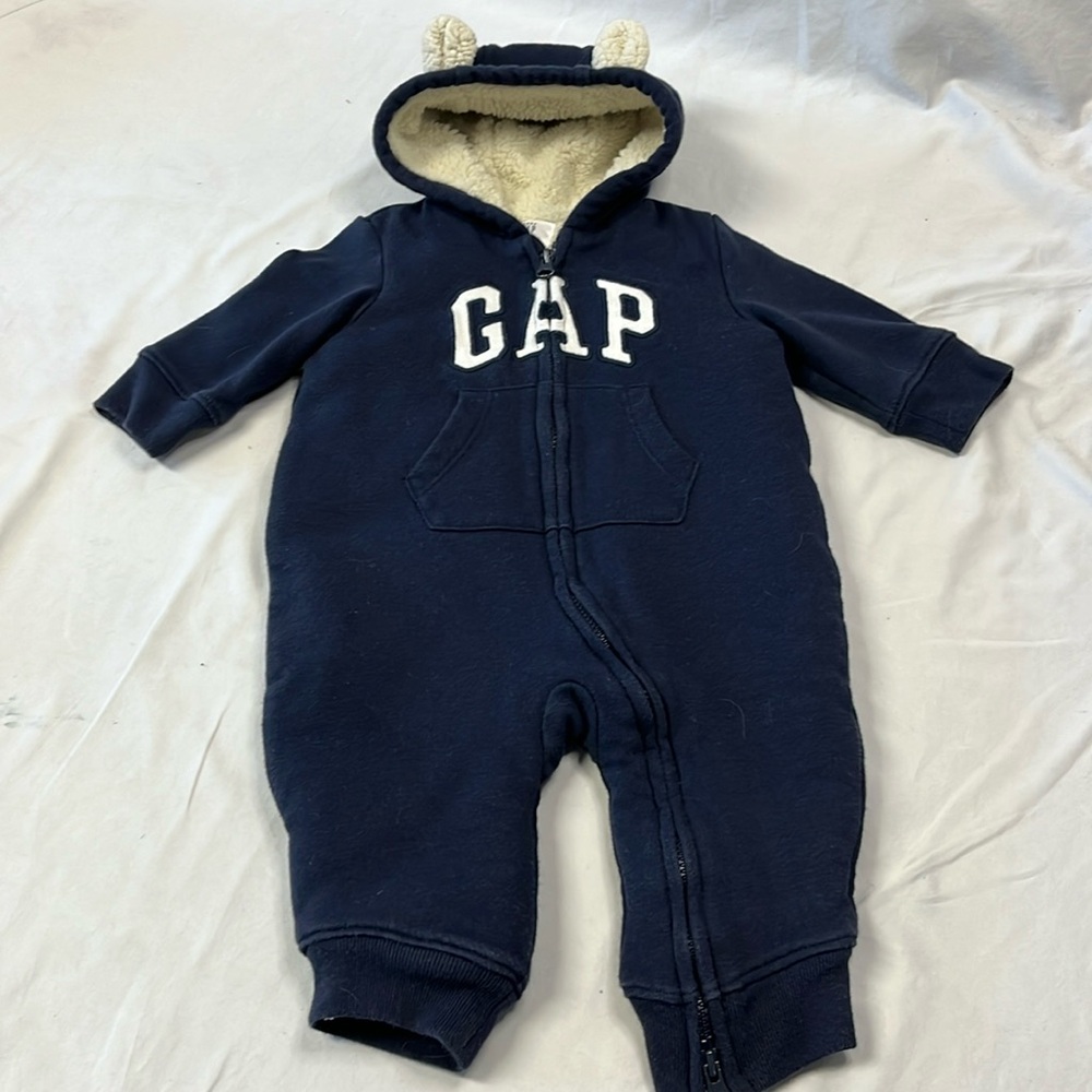 3-6M GAP Sherpa fleece lined jumpsuit, bunting bag, romper